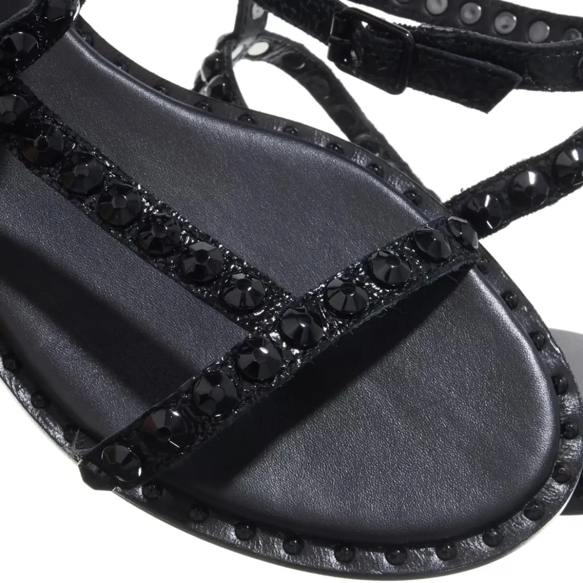 Ash Playbis05 Black Römersandalen