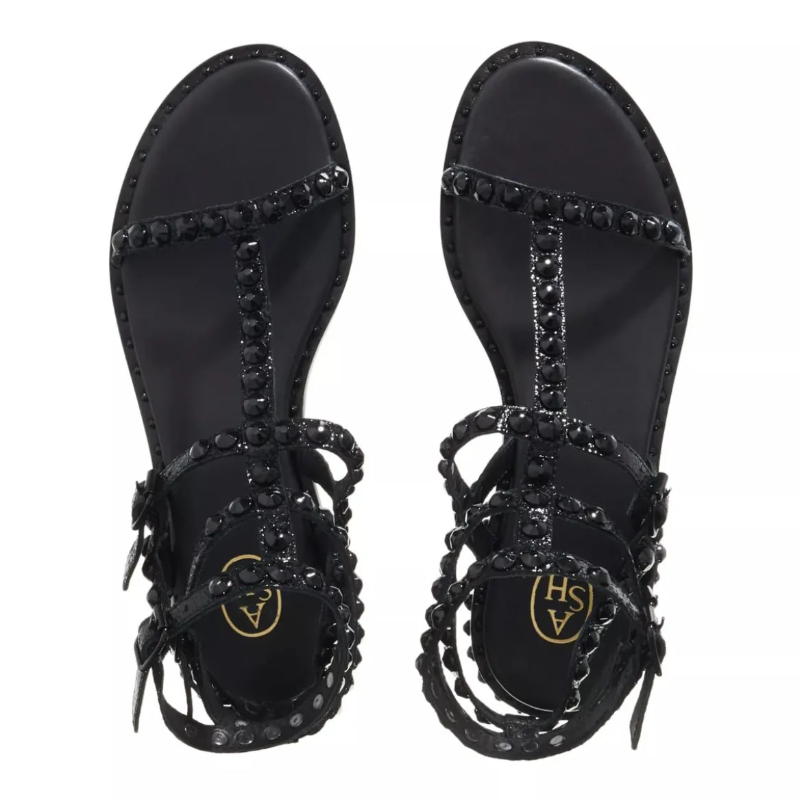 Ash Playbis05 Black Römersandalen