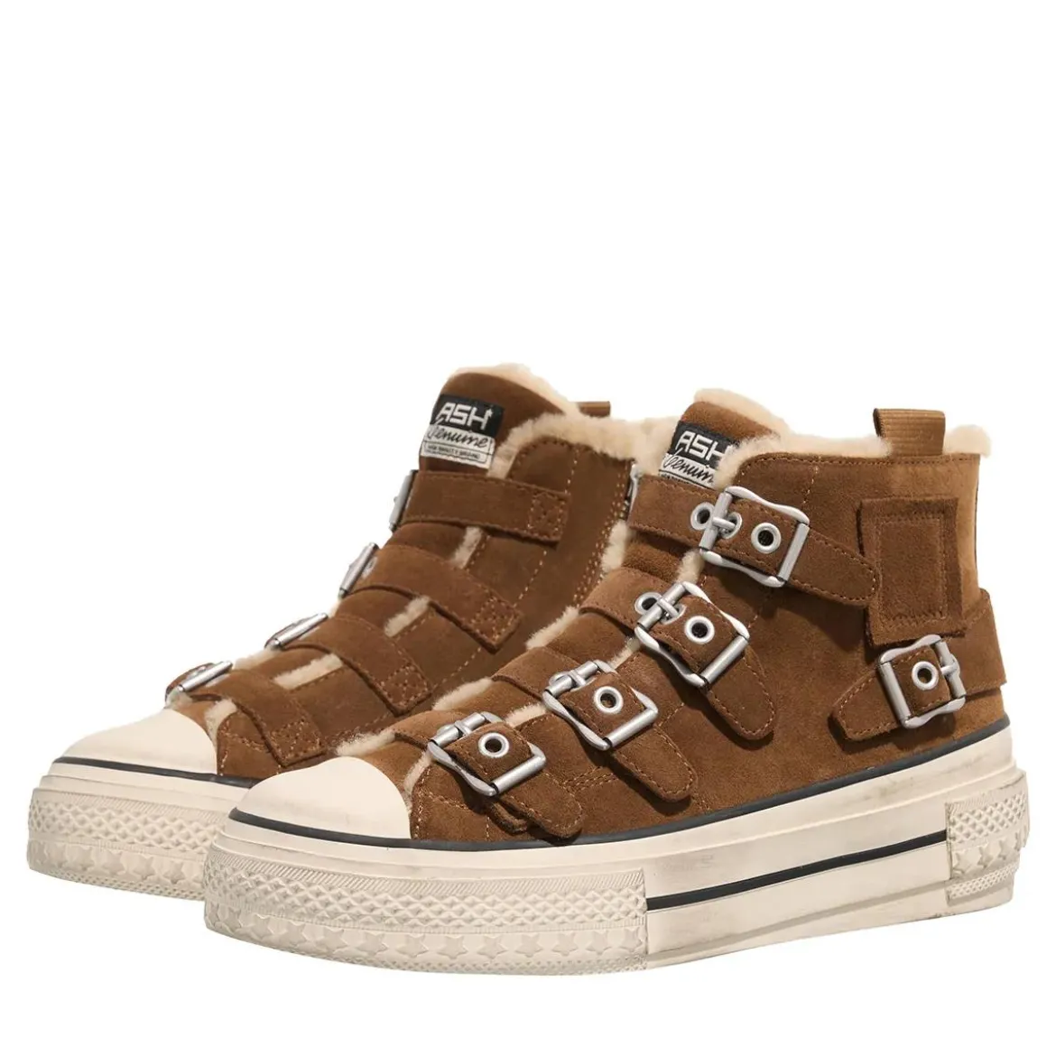 Ash Ranbowfur01 Calf Suede Land High-Top-Sneaker