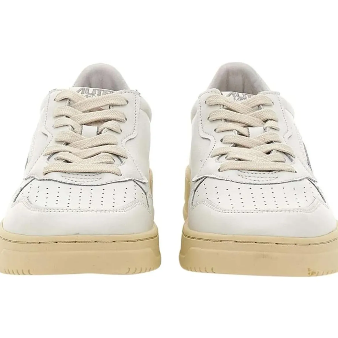 Autry International Sneaker Medalist aus Leder Weiß Low-Top-Sneaker
