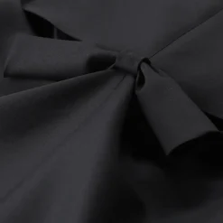 Balenciaga Midikleid mit Wolle & Seide schwarz Midikleid