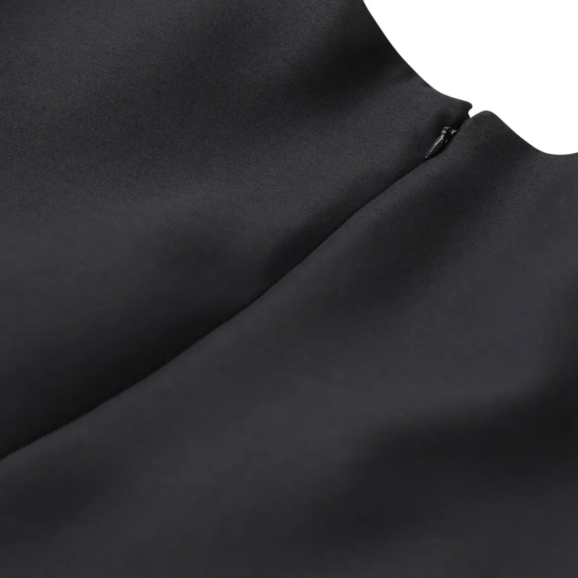 Balenciaga Midikleid mit Wolle & Seide schwarz Midikleid
