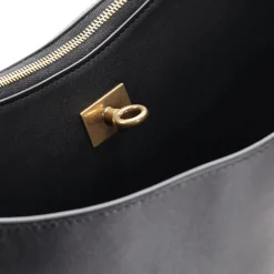 Balenciaga Schultertasche Rodeo aus Leder schwarz Schultertasche