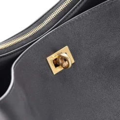 Balenciaga Schultertasche Rodeo aus Leder schwarz Schultertasche