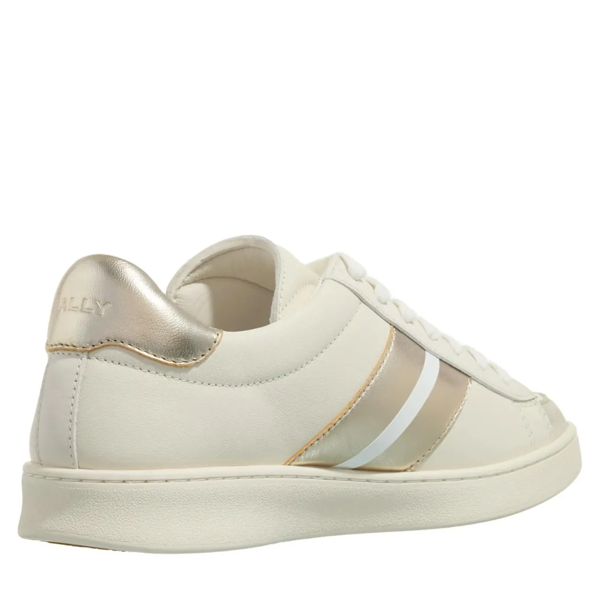 Bally Thiago-W White/Gold Low-Top-Sneaker