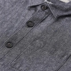 Barbour Overshirt Stillwater aus Leinen-Mix blau Hemd