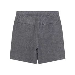 Barbour Shorts Stillwater aus Leinen dunkelblau Stoffshorts