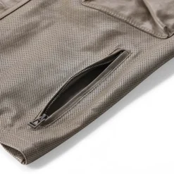 Belstaff Jacke aus Leder grau Lederjacke