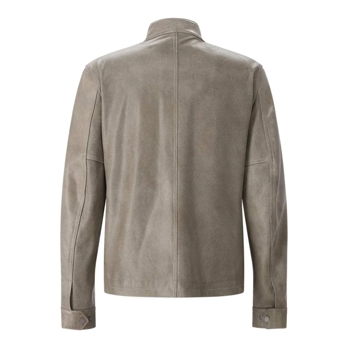 Belstaff Jacke aus Leder grau Lederjacke