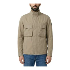 Belstaff Jacke Hayfield aus Baumwolle & Leinen grün Übergangsjacke