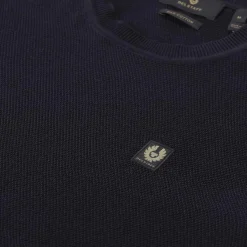 Belstaff Pullover aus Seide und Baumwolle grün Longsleeve