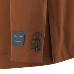 Boglioli Sakko aus Schurwolle braun Anzugjacke