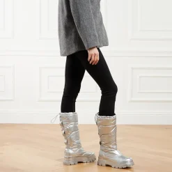 Buffalo Aspha Snow Puffer Silver Stiefel