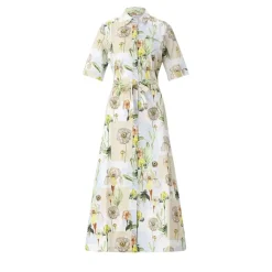 CALIBAN Blusenkleid mit floralem Muster mehrfarbig Hemdblusenkleid