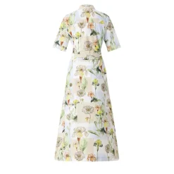 CALIBAN Blusenkleid mit floralem Muster mehrfarbig Hemdblusenkleid