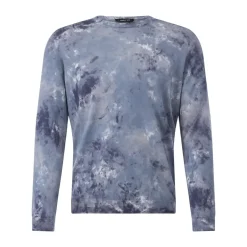 CALIBAN Dünner Pullover mit Kaschmir blau Pullover