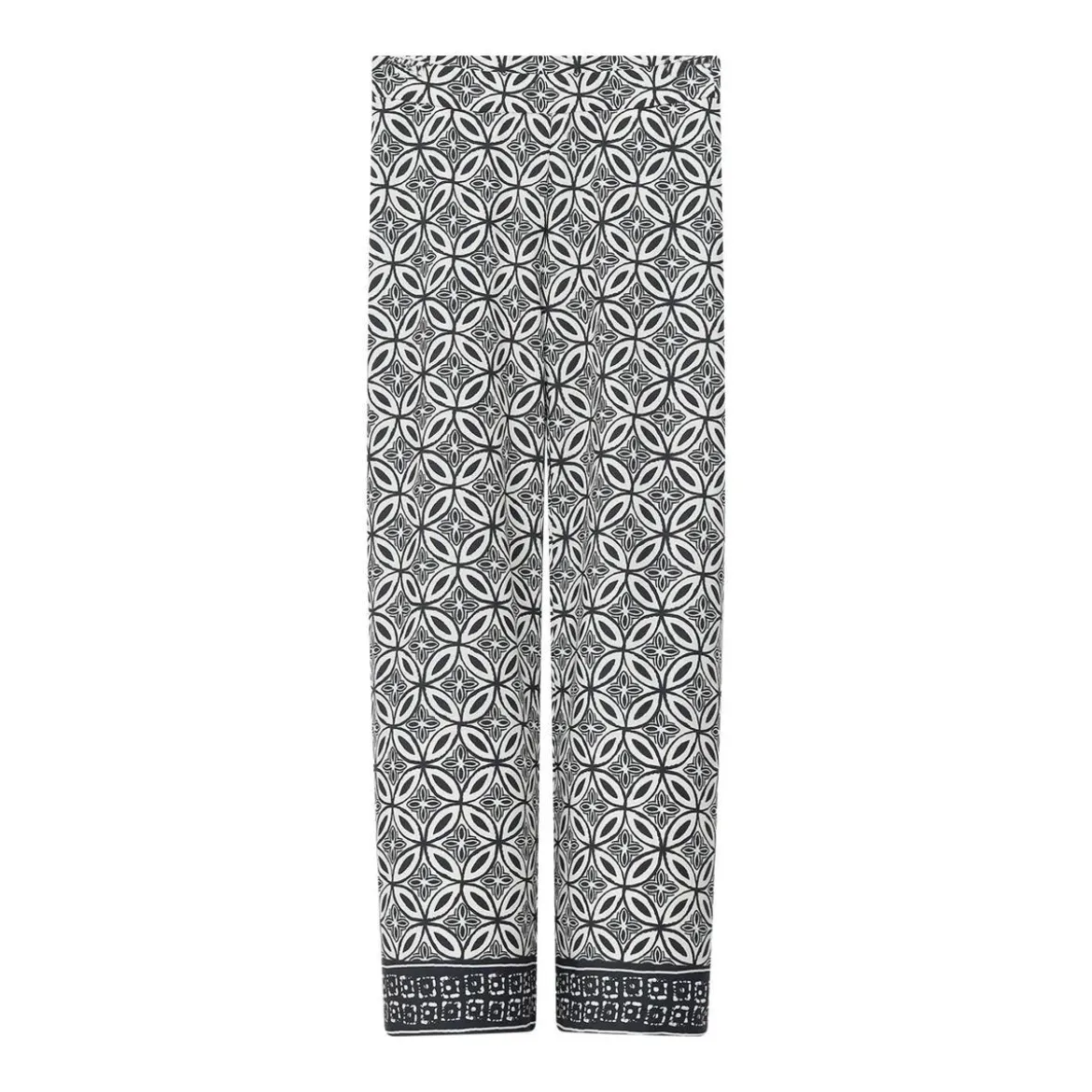 Cambio Allison creme/blue geometric Hose