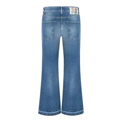 Cambio Boot Cut Jeans Felina cropped blau Bootcut-Jeans