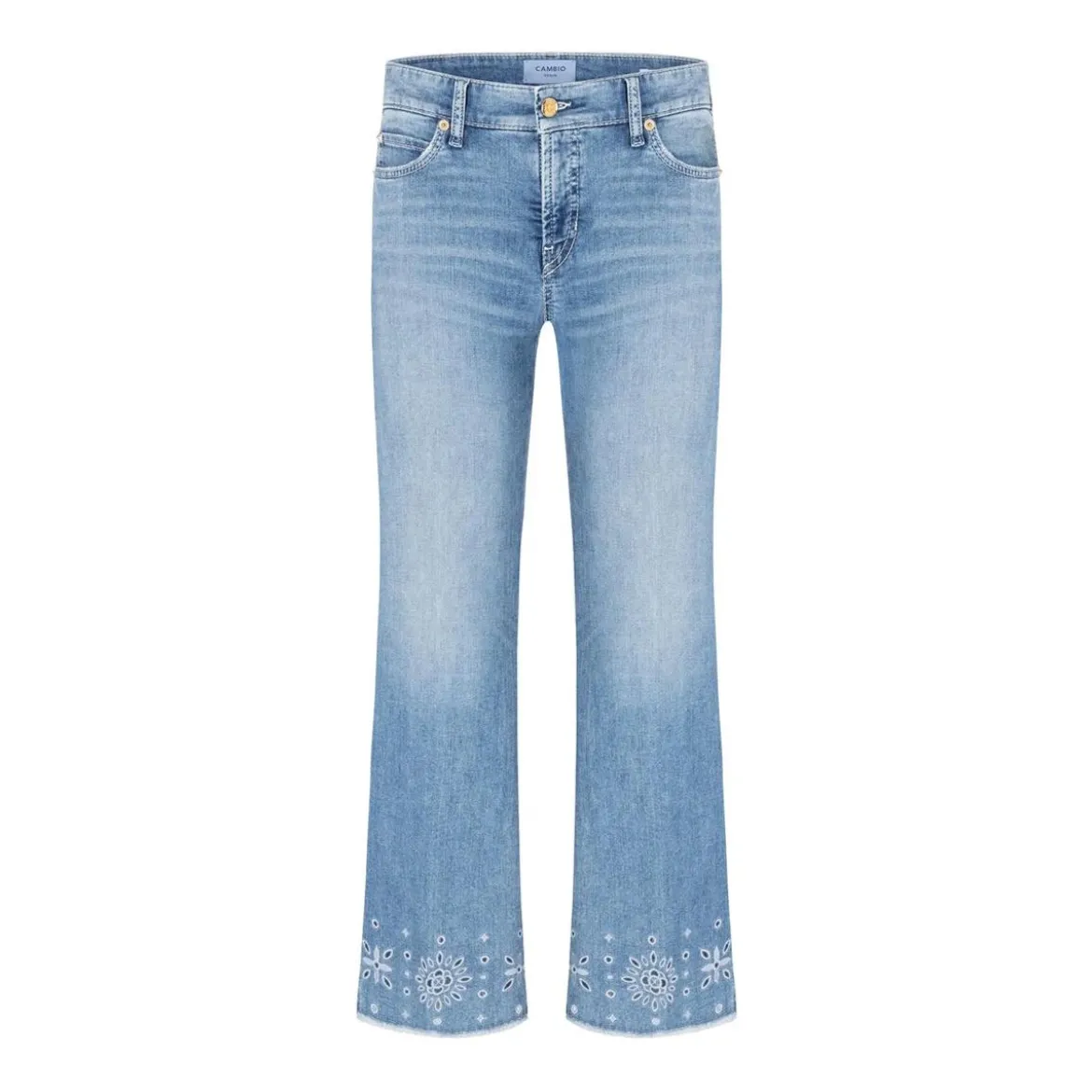 Cambio Flared Jeans Francessca blau Ausgestellte Jeans