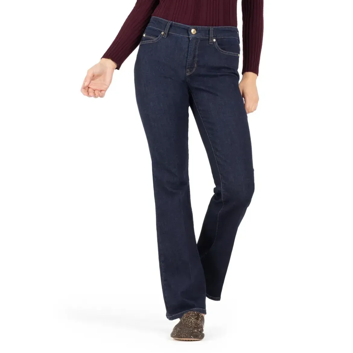 Cambio Paris flared modern rinsed Ausgestellte Jeans