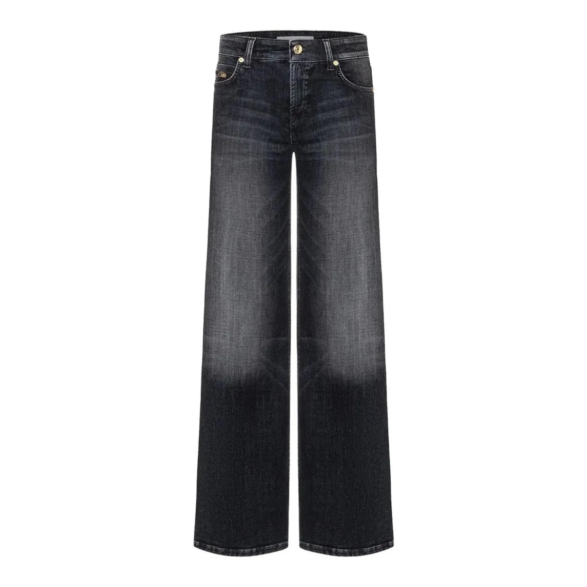 Cambio Wide-Leg Jeans Tess Dunkelgrau Wide Leg Jeans