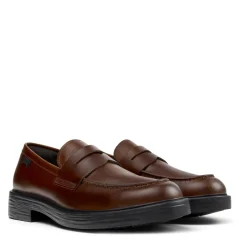 Camper Bei Dean, einem zeitlosen Unisex-Stil, trifft Trad mittel-braun Schnürschuhe