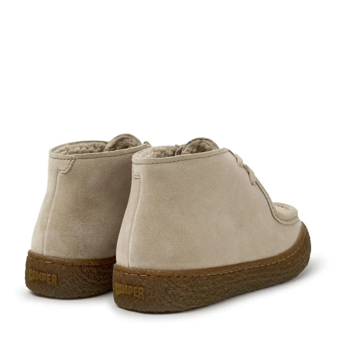 Camper Der Peu Terreno ist ein lässiger Schuh mit Rundumn hellbeige Stiefeletten