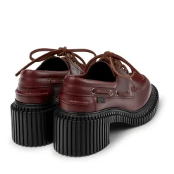 Camper Der Pix London, Ihr leichter Wohlfühl-Absatzschuh, dunkelrot Bootsschuhe