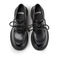 Camper Der Pix London, Ihr leichter Wohlfühl-Absatzschuh, schwarz Bootsschuhe