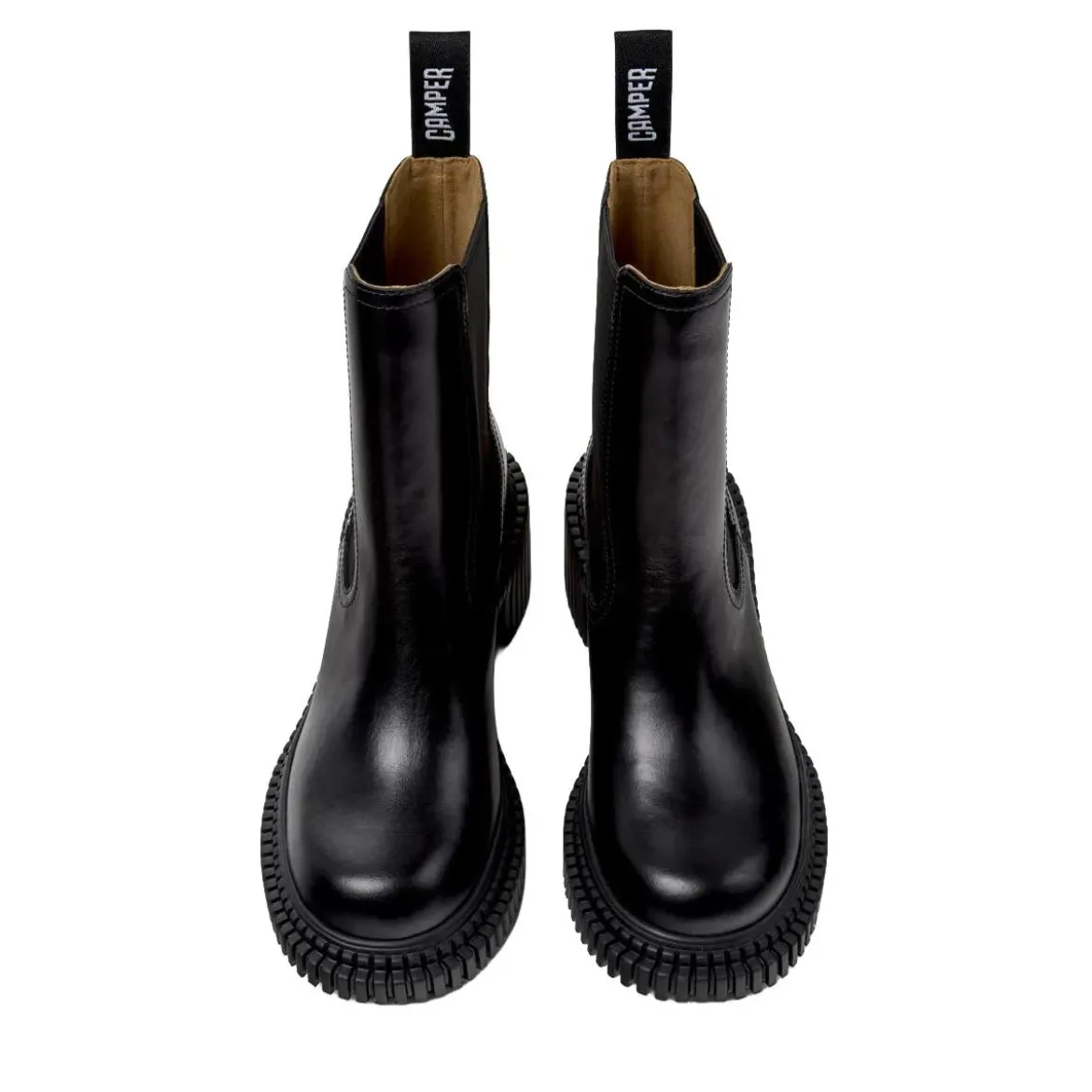 Camper Der Pix London, Ihr leichter Wohlfühl-Absatzschuh, schwarz Stiefel