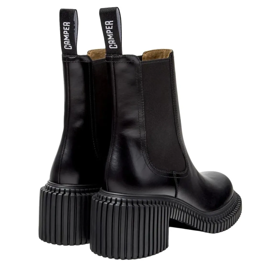 Camper Der Pix London, Ihr leichter Wohlfühl-Absatzschuh, schwarz Stiefel