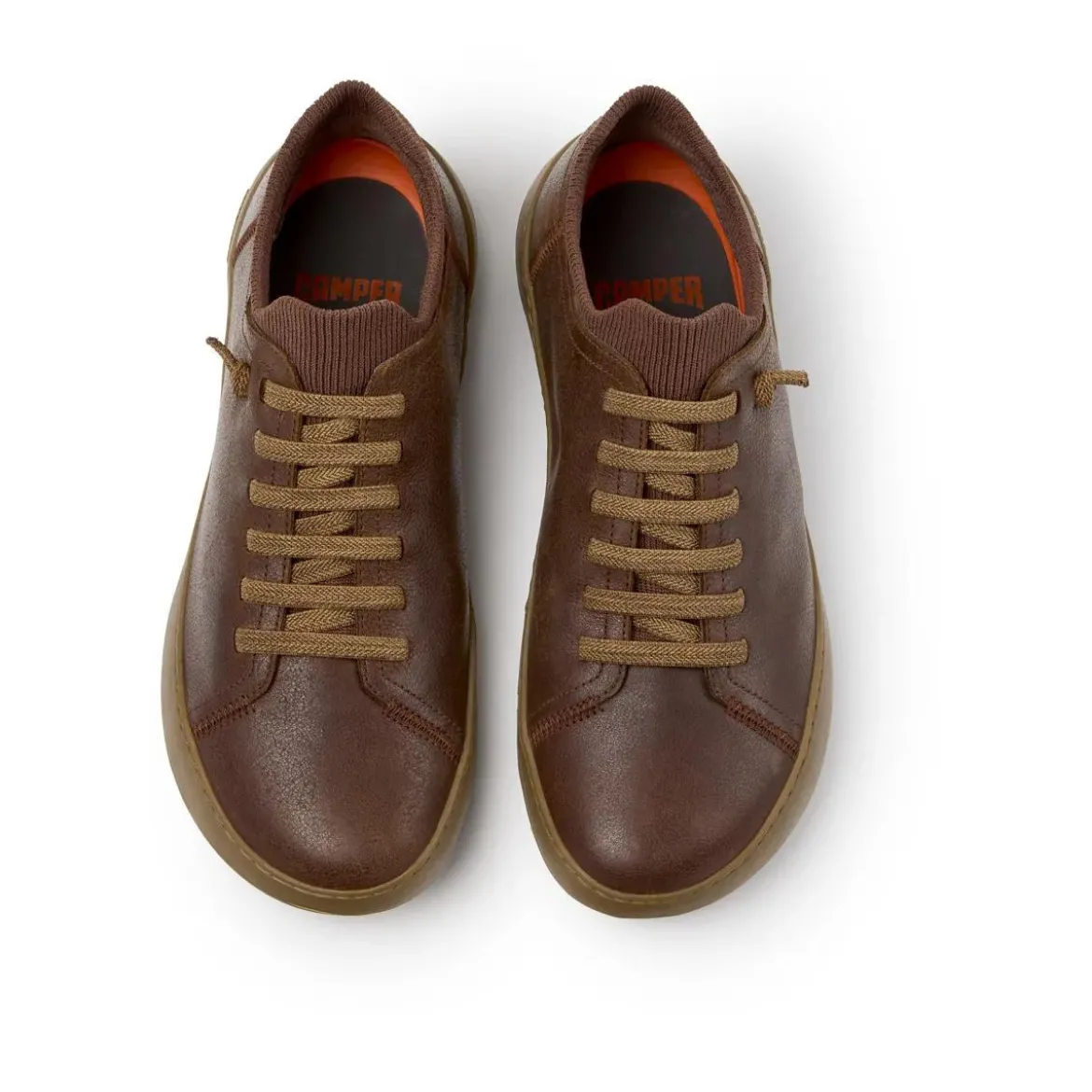 Camper Der sportlichste Peu kombiniert extralanglebige Ma mittel-braun Low-Top-Sneaker