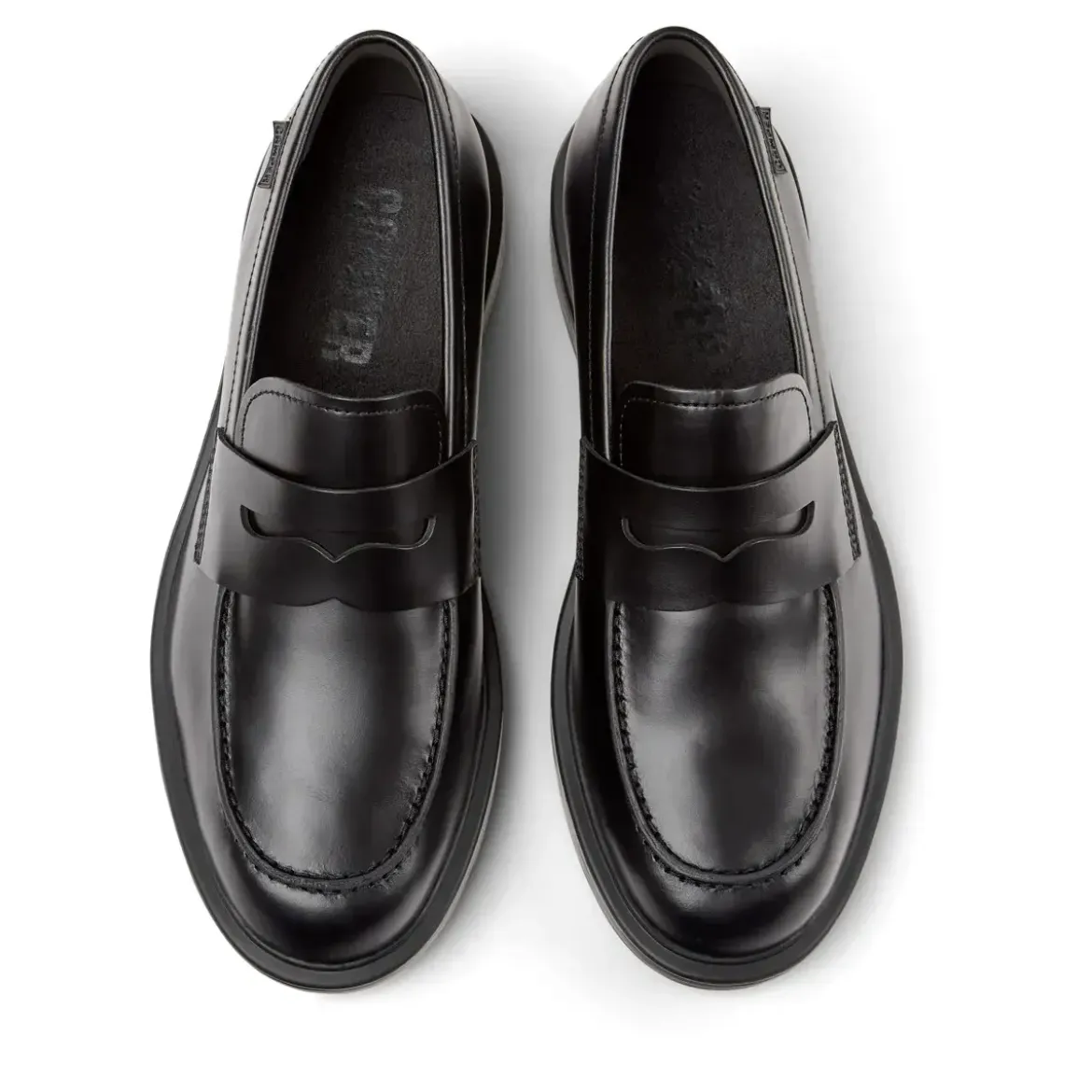 Camper Mokassins Dean schwarz Schnürschuhe