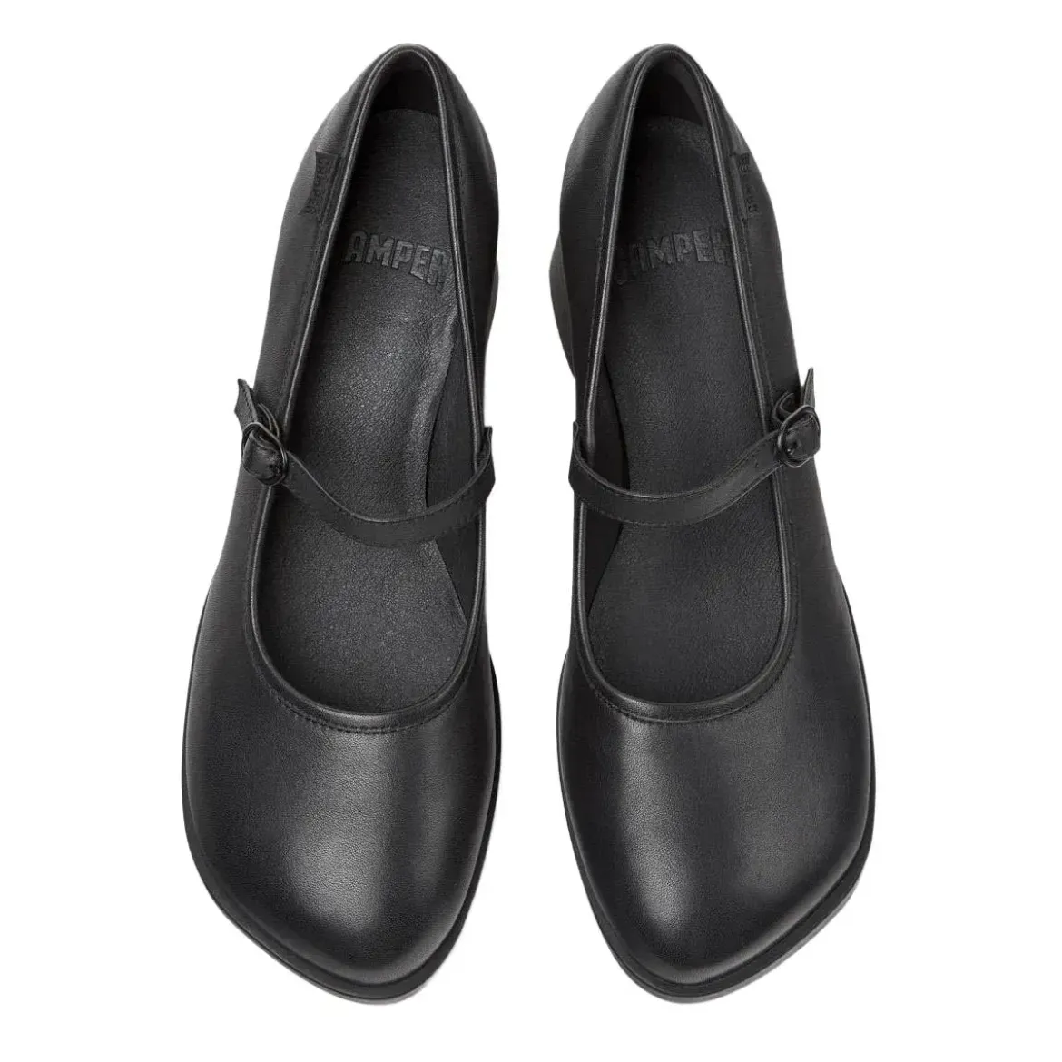 Camper Mokassins Kora schwarz Schnürschuhe
