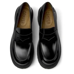 Camper Mokassins Milah schwarz Schnürschuhe