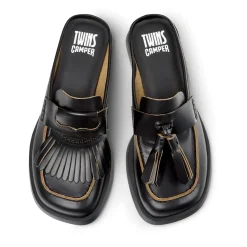 Camper Mules Donna Twins schwarz Sandalen
