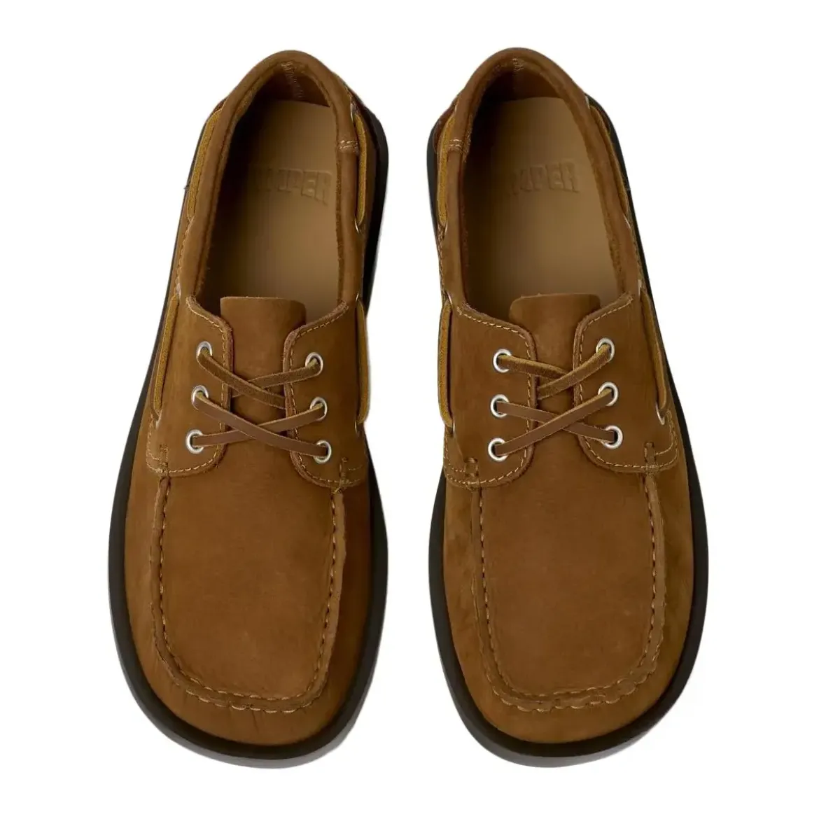 Camper Schnürschuhe Don mittel-braun Schnürschuhe