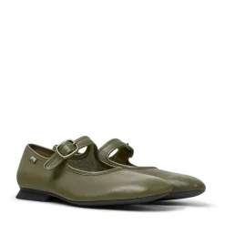 Camper Unsere feminine Linie Casi Myra besticht durch ein olivegrün Ballerinas