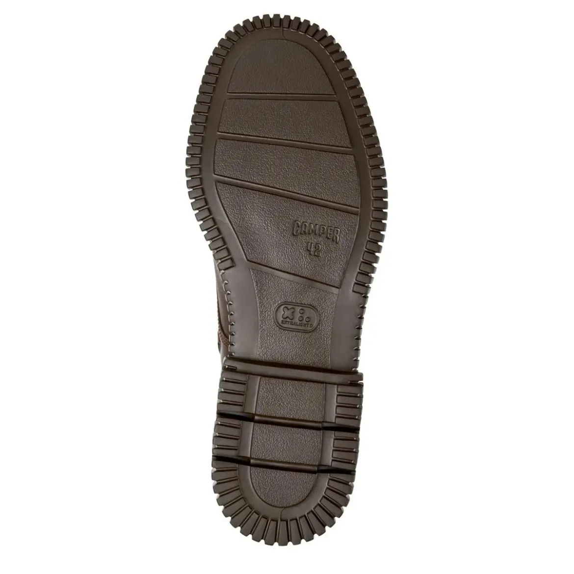 Camper Unser Pix basiert auf einer klassisch inspirierten mittel-braun Schnürstiefel