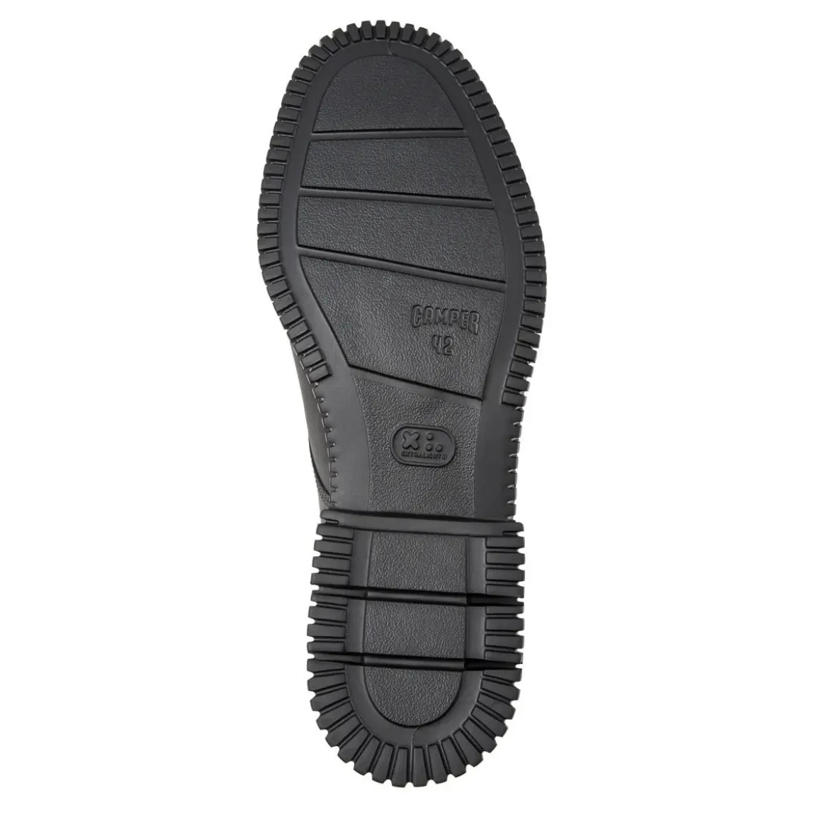 Camper Unser Pix basiert auf einer klassisch inspirierten mittel-grau Schnürschuhe