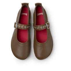Camper Unser Right ist seit 2005 ein Alltagsheld, der Fle mittel-braun Ballerinas