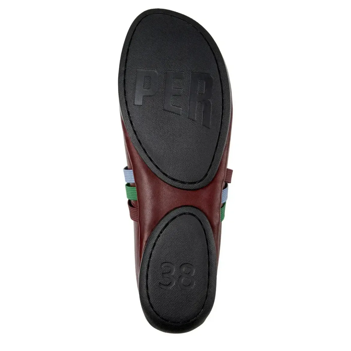 Camper Unser Right ist seit 2005 ein Alltagsheld, der Fle dunkelrot Ballerinas
