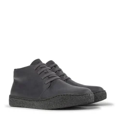 Camper - Zeitgenössisches Schuhwerk- Zertifikat der Leat mittel-grau Schnürstiefel