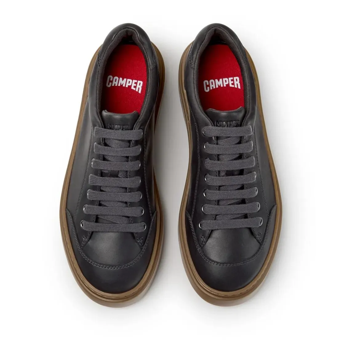 Camper - Zertifikat der Leather Working Group- Schuhmach mittel-grau Low-Top-Sneaker