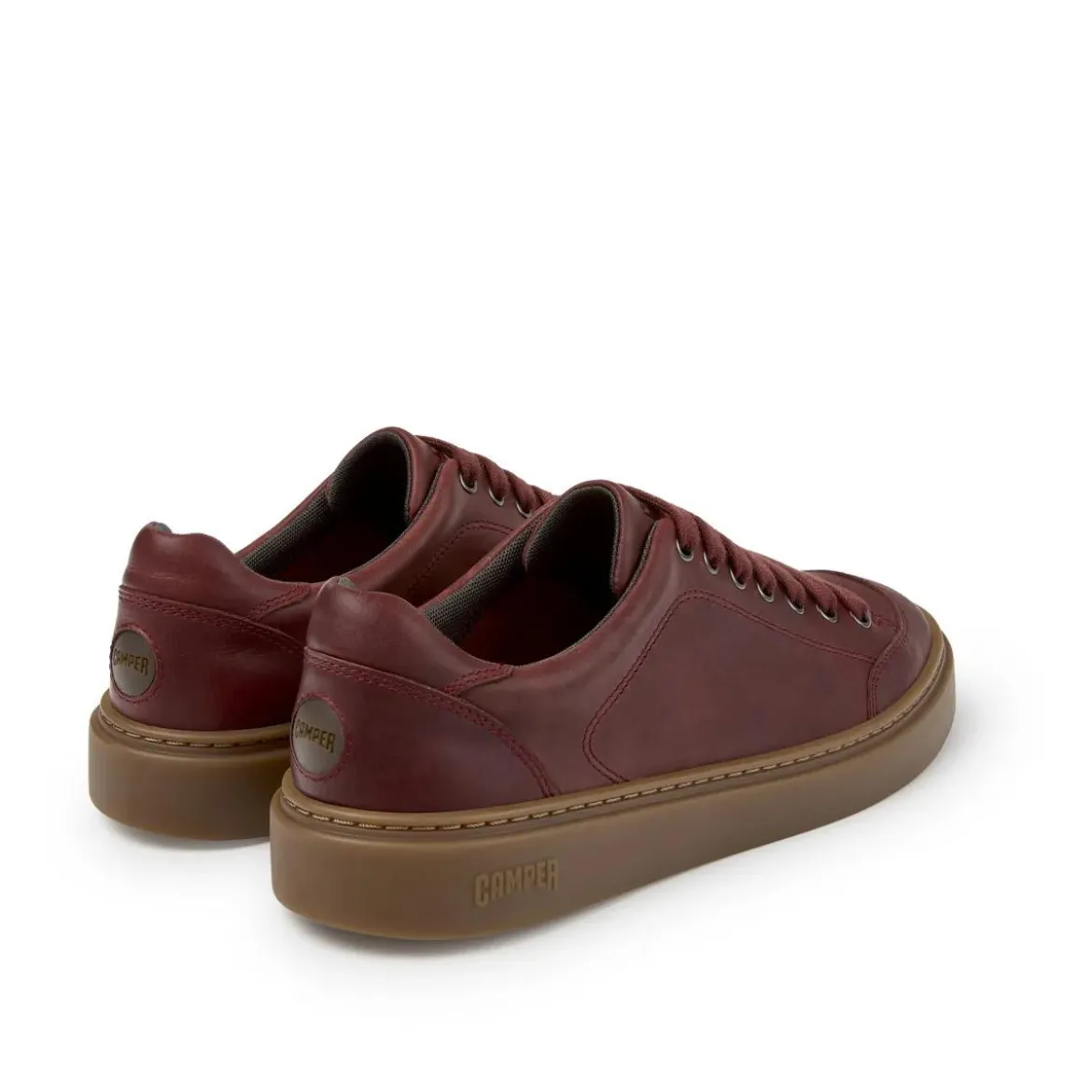 Camper - Zertifikat der Leather Working Group- Schuhmach burgund Low-Top-Sneaker