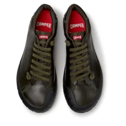 Camper - Zertifikat der Leather Working Group- Schuhmach dunkel-grün Low-Top-Sneaker