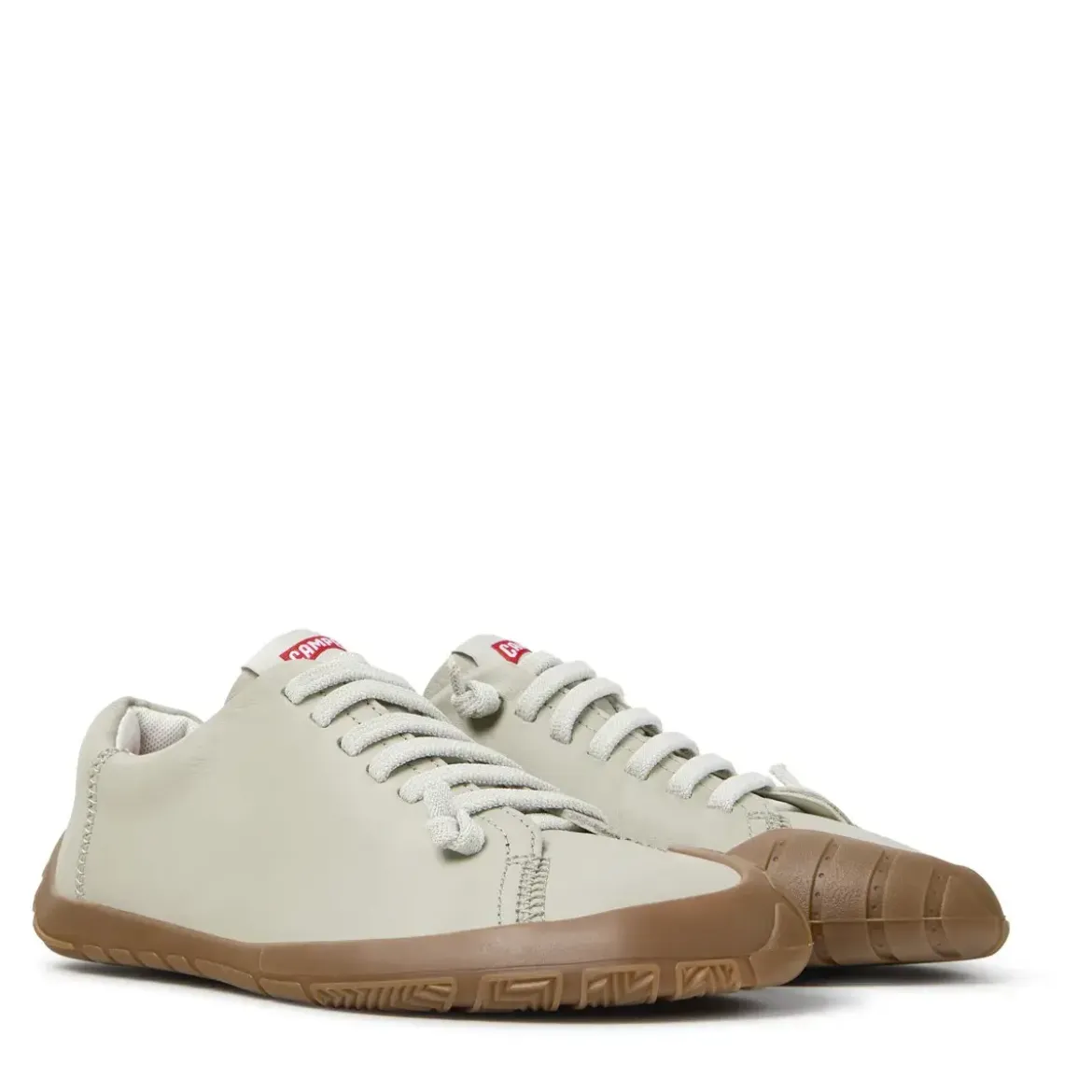 Camper - Zertifikat der Leather Working Group- Schuhmach hellbeige Low-Top-Sneaker
