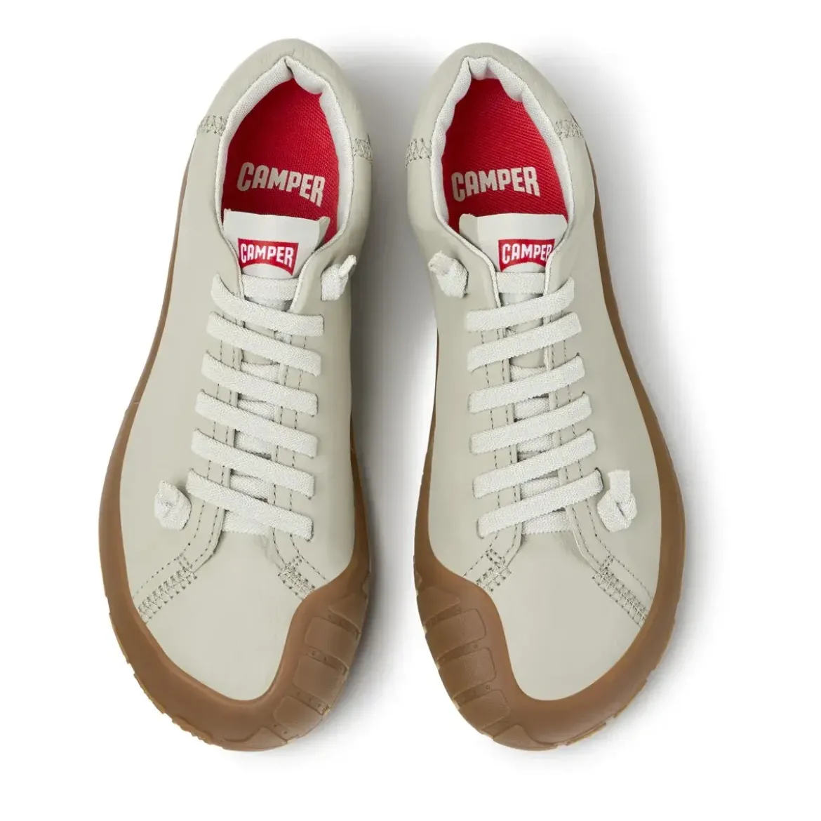 Camper - Zertifikat der Leather Working Group- Schuhmach hellbeige Low-Top-Sneaker