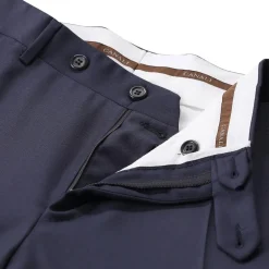 Canali Anzug aus Wolle blau Hosenanzug