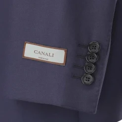 Canali Anzug aus Wolle blau Hosenanzug